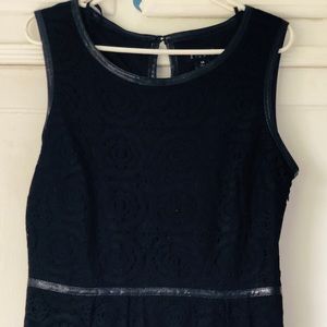 black dress with flower designs